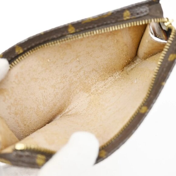 LOUIS VUITTON LV Bucket PM Pouch Bag Monogram Leather Brown France 67KB284 - Picture 10 of 14